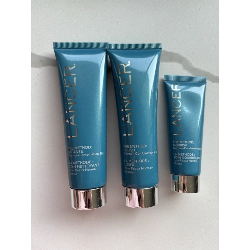3 Pc LANCER The Method CLEANSE 2oz POLISH 2oz NOURISH 0.75oz Normal Combination